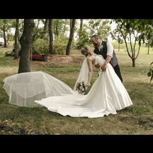 Ivory Cathedral Wedding Veil